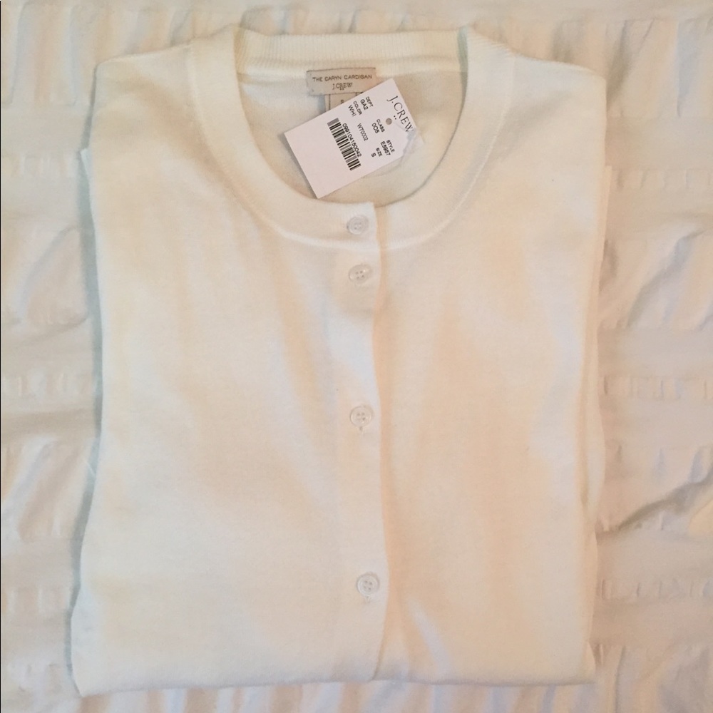NWT white J.Crew factory cardigan